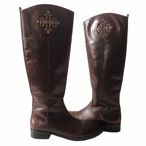 Tory Burch Almond Kiernan Riding Boots size 7M